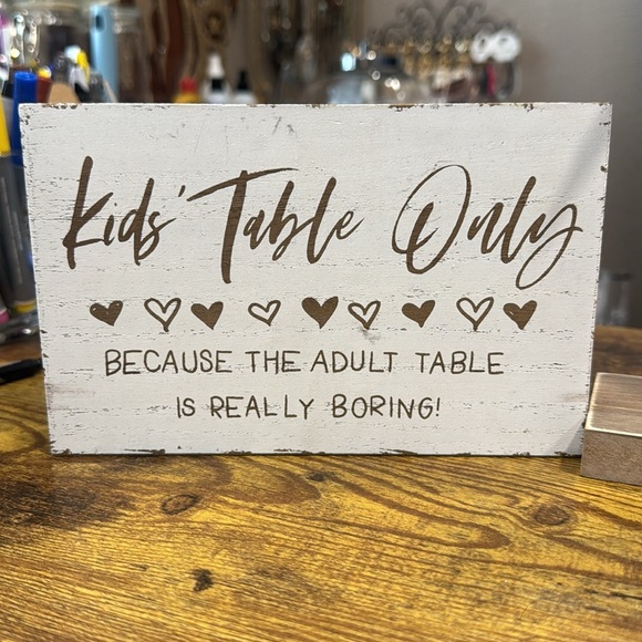 Rustic Guest Book and Kids Table Signs - Picture 3 of 3